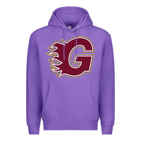Purple guildford flames Premium Hoodie - linhVisuals