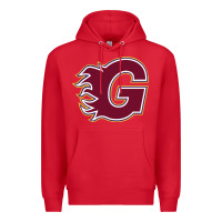 Red guildford flames Premium Hoodie - linhVisuals