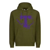 Army Green tarleton tontexas Premium Hoodie - linhVisuals