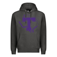 Charcoal Heather tarleton tontexas Premium Hoodie - linhVisuals