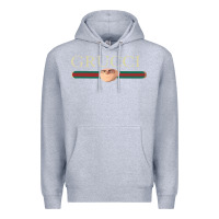 Heather Grey new grucci tshirt Premium Hoodie - linhVisuals
