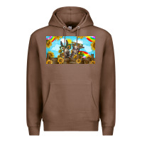 Chestnut 2 donkeys sunflower Premium Hoodie - BarkalooDesign