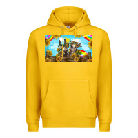 Lemon 2 donkeys sunflower Premium Hoodie - BarkalooDesign