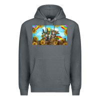 Rock 2 donkeys sunflower Premium Hoodie - BarkalooDesign