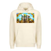 Sandshell 2 donkeys sunflower Premium Hoodie - BarkalooDesign