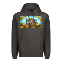 Smoke 2 donkeys sunflower Premium Hoodie - BarkalooDesign