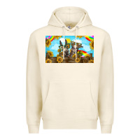 Tofu 2 donkeys sunflower Premium Hoodie - BarkalooDesign