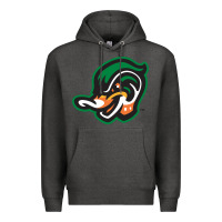 Charcoal Heather down east wood ducks Premium Hoodie - linhVisuals