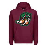Burgundy down east wood ducks Premium Hoodie - linhVisuals