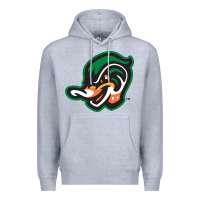 Heather Grey down east wood ducks Premium Hoodie - linhVisuals