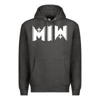 Charcoal Heather Motionless In White Premium Hoodie - linhVisuals