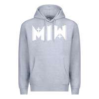 Heather Grey Motionless In White Premium Hoodie - linhVisuals
