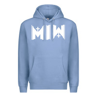 Colony Blue Motionless In White Premium Hoodie - linhVisuals