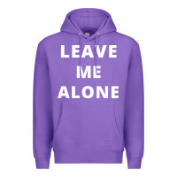 Purple leave me alone, funny slogan Premium Hoodie - linhVisuals