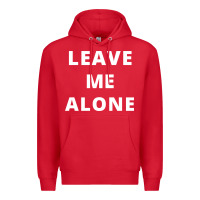 Red leave me alone, funny slogan Premium Hoodie - linhVisuals