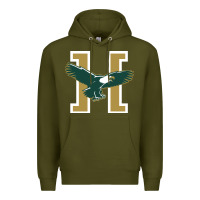 Army Green husson  eagles Premium Hoodie - linhVisuals