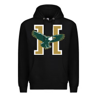 Black husson  eagles Premium Hoodie - linhVisuals