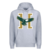 Heather Grey husson  eagles Premium Hoodie - linhVisuals