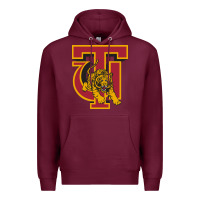 Burgundy tuskegee merch, golden, tigers Premium Hoodie - linhVisuals