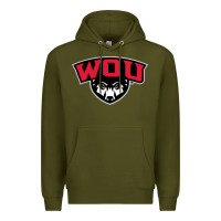 Army Green western oregon merch, wolves Premium Hoodie - linhVisuals