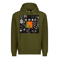 Army Green nice bon -iver symbol Premium Hoodie - linhVisuals