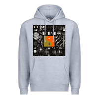 Heather Grey nice bon -iver symbol Premium Hoodie - linhVisuals