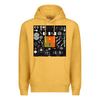 Mustard nice bon -iver symbol Premium Hoodie - linhVisuals