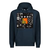 Navy nice bon -iver symbol Premium Hoodie - linhVisuals