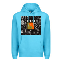 Ocean Blue nice bon -iver symbol Premium Hoodie - linhVisuals