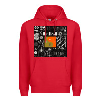 Red nice bon -iver symbol Premium Hoodie - linhVisuals