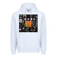 White nice bon -iver symbol Premium Hoodie - linhVisuals