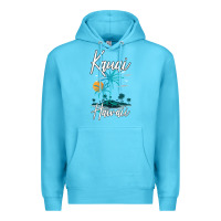 Ocean Blue family vacation retro sunset hawaii kauai t shirt Premium Hoodie - linhVisuals