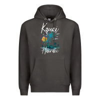 Smoke family vacation retro sunset hawaii kauai t shirt Premium Hoodie - linhVisuals