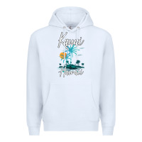 White family vacation retro sunset hawaii kauai t shirt Premium Hoodie - linhVisuals