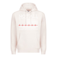 Pale Pink nurses not all superheroes wear caps some wear scrubs nurse supportive Premium Hoodie - linhVisuals