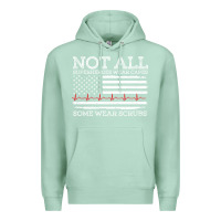 Seafoam nurses not all superheroes wear caps some wear scrubs nurse supportive Premium Hoodie - linhVisuals