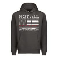 Smoke nurses not all superheroes wear caps some wear scrubs nurse supportive Premium Hoodie - linhVisuals