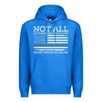 True Royal nurses not all superheroes wear caps some wear scrubs nurse supportive Premium Hoodie - linhVisuals