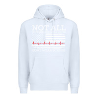 White nurses not all superheroes wear caps some wear scrubs nurse supportive Premium Hoodie - linhVisuals
