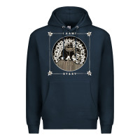 Navy caamp Premium Hoodie - linhVisuals