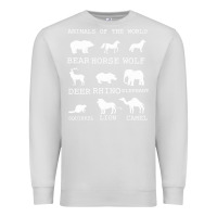 Dove Grey Animals Of The World Premium Sweatshirt - Bettercallsaul