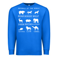 Animals Of The World Premium Sweatshirt | Teevron