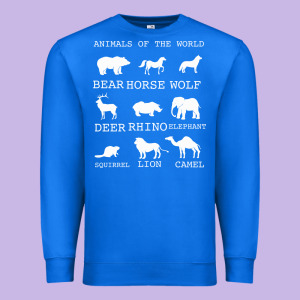 Animals Of The World Premium Sweatshirt Designed By Bettercallsaul