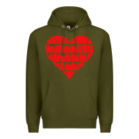 Army Green book lover Premium Hoodie - linhVisuals