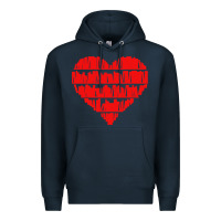 Navy book lover Premium Hoodie - linhVisuals