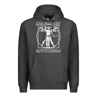 Charcoal Heather man playing the guitar Premium Hoodie - linhVisuals