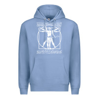 Colony Blue man playing the guitar Premium Hoodie - linhVisuals
