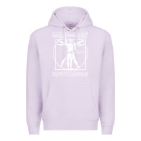Lilac man playing the guitar Premium Hoodie - linhVisuals