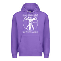 Purple man playing the guitar Premium Hoodie - linhVisuals