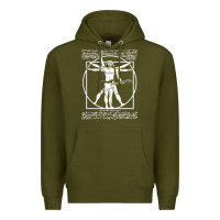 Army Green man playing the guitar Premium Hoodie - linhVisuals